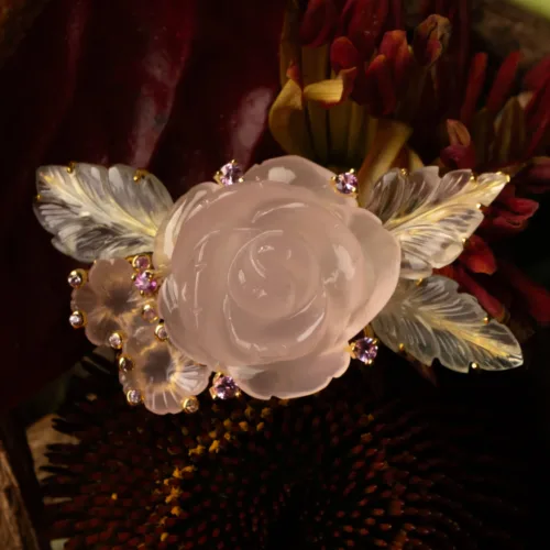 Rose Bloom Brooch (14K)