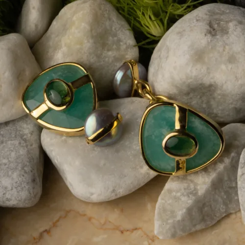 Luntiang Dagat Cufflinks (10K)