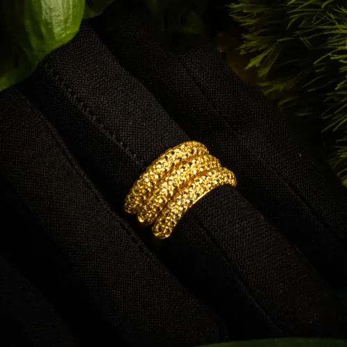 Yellow Sapphire Stacker Ring (14K)